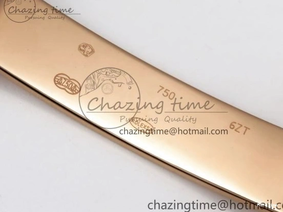 MiroTime 0321 ZipUp Day Date 36 RG TWSF Best Edition Blue Roman Diamonds Dial Diamonds Bezel on RG Bracelet A 1607